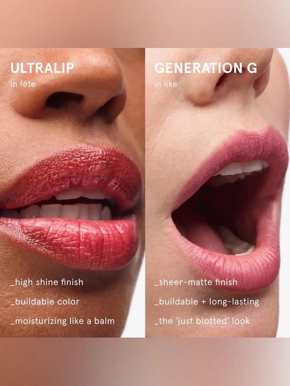 Brand New Glossier Ultralip Nourishing Shine and Color Lipstick - Cranberry